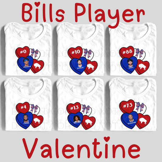 Conversation Hearts Buffalo Players DTF Transfer