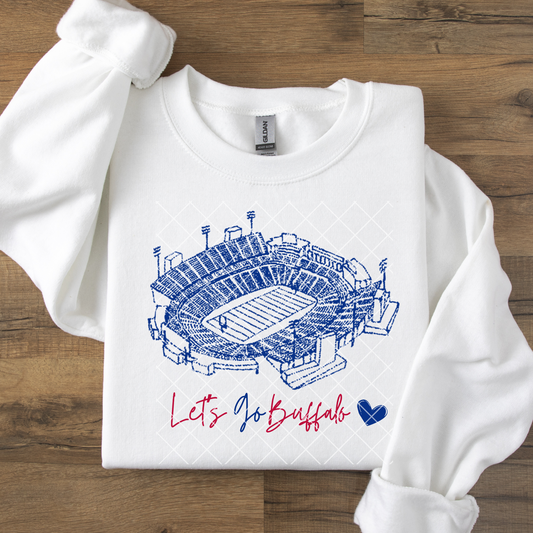 Stadium Let's Go Buffalo DTF Transfer