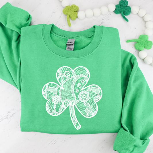 Lace Shamrock DTF Transfer