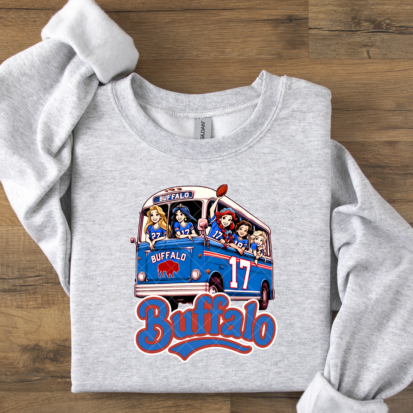 Buffalo Fan Bus DTF Transfer