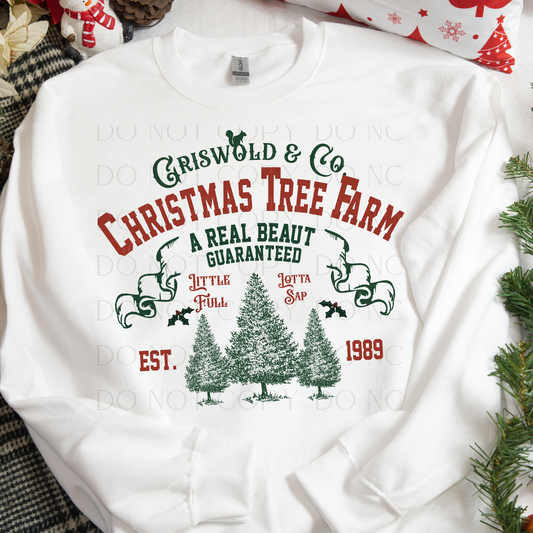 Griswold Christmas Tree Farm  Christmas DTF Transfer