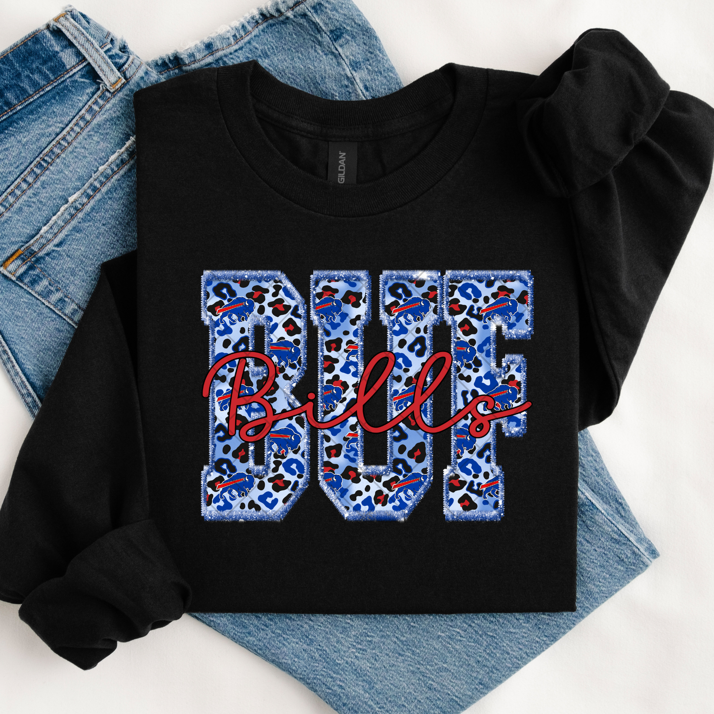 Blue BUF DTF Transfer