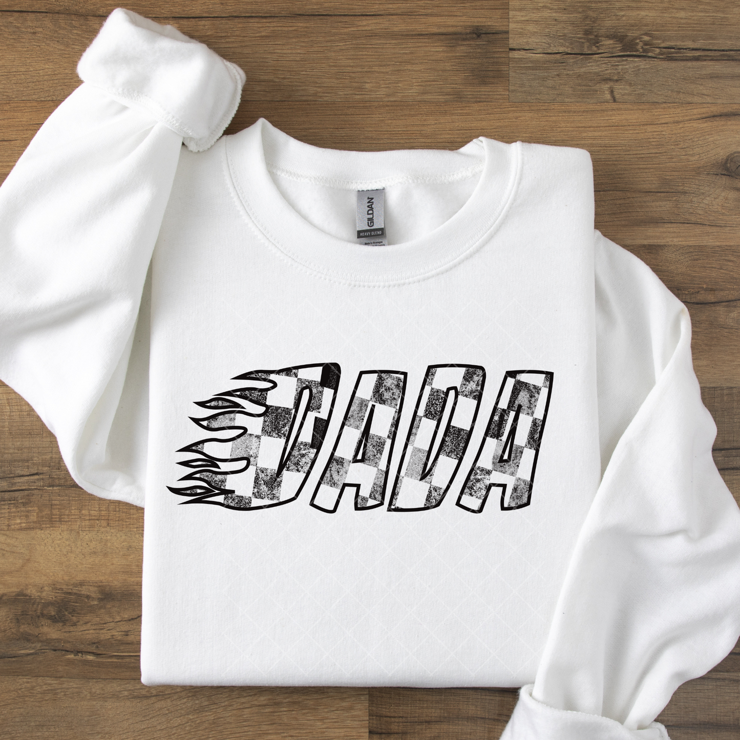Dada Checkered Flame DTF Transfer