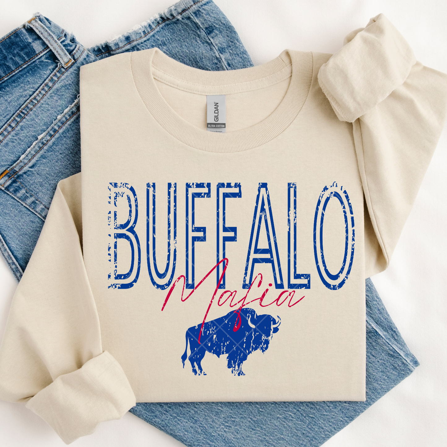 Buffalo Mafia Distressed DTF Transfer