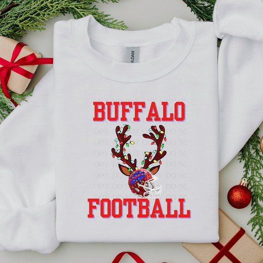 Buffalo Football Reindeer Christmas DTF Transfer