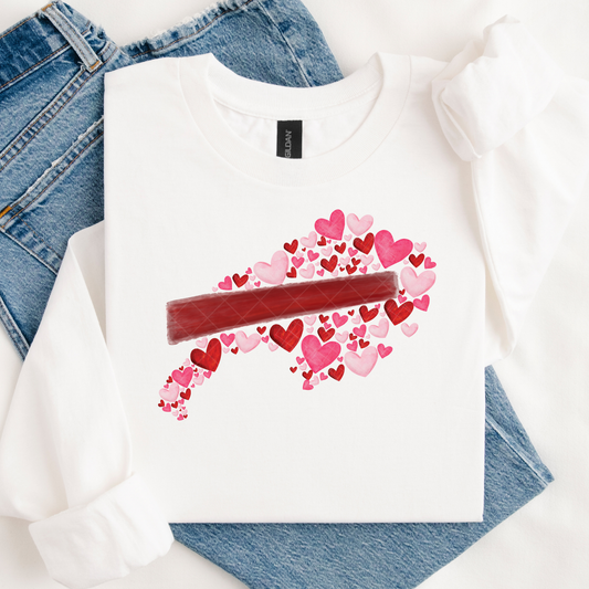 Buffalo Hearts DTF Transfer