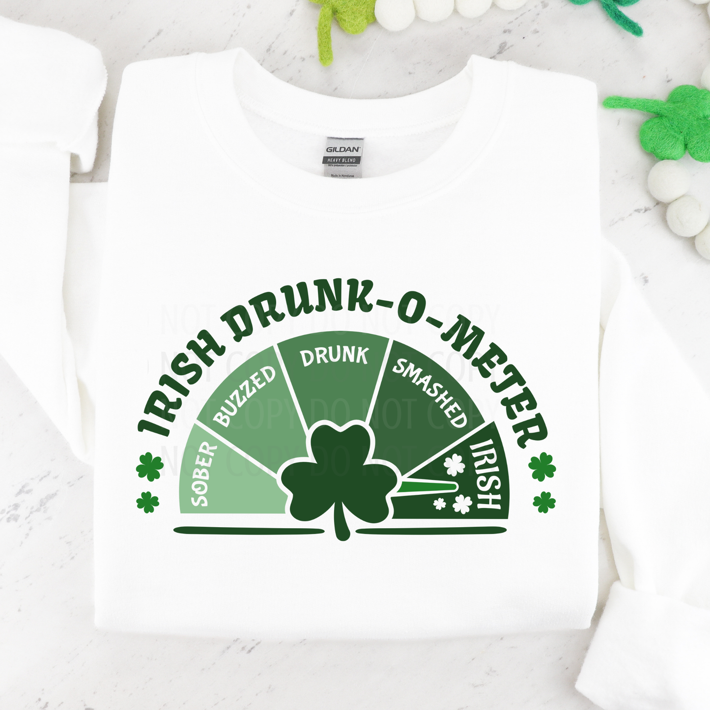 Irish Drunk-O-Meter DTF Transfer