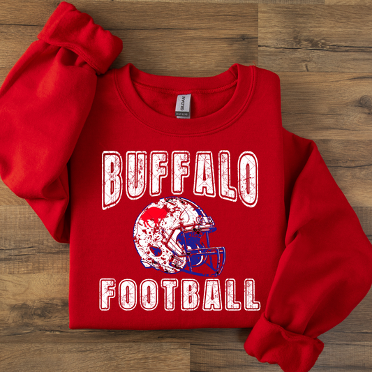 Distressed Helmet Buffalo Football DTF Transfer