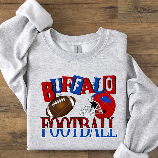 Buffalo Football Red Helmet DTF Transfer