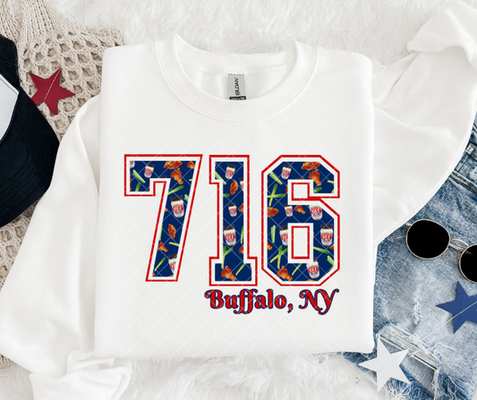 716 Wings and Blue Cheese DTF Transfer