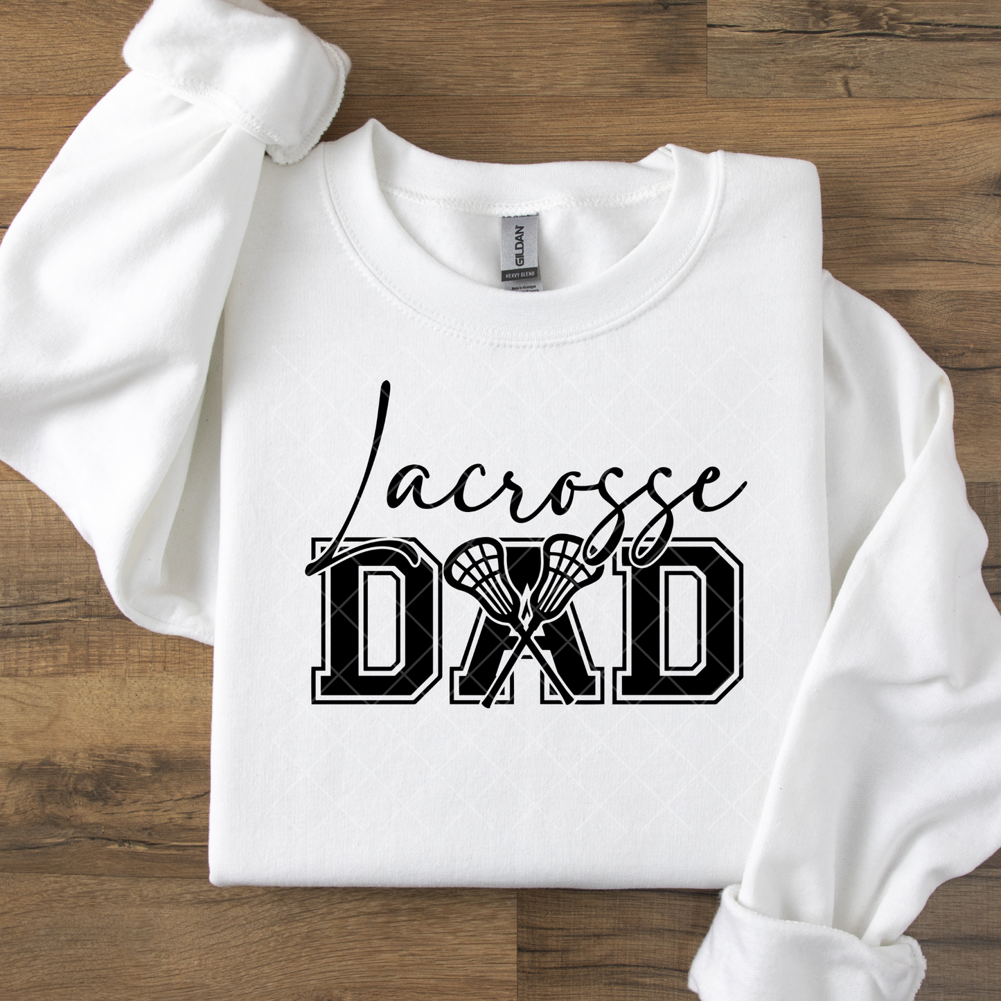 Lacrosse Dad Black or White DTF Transfer