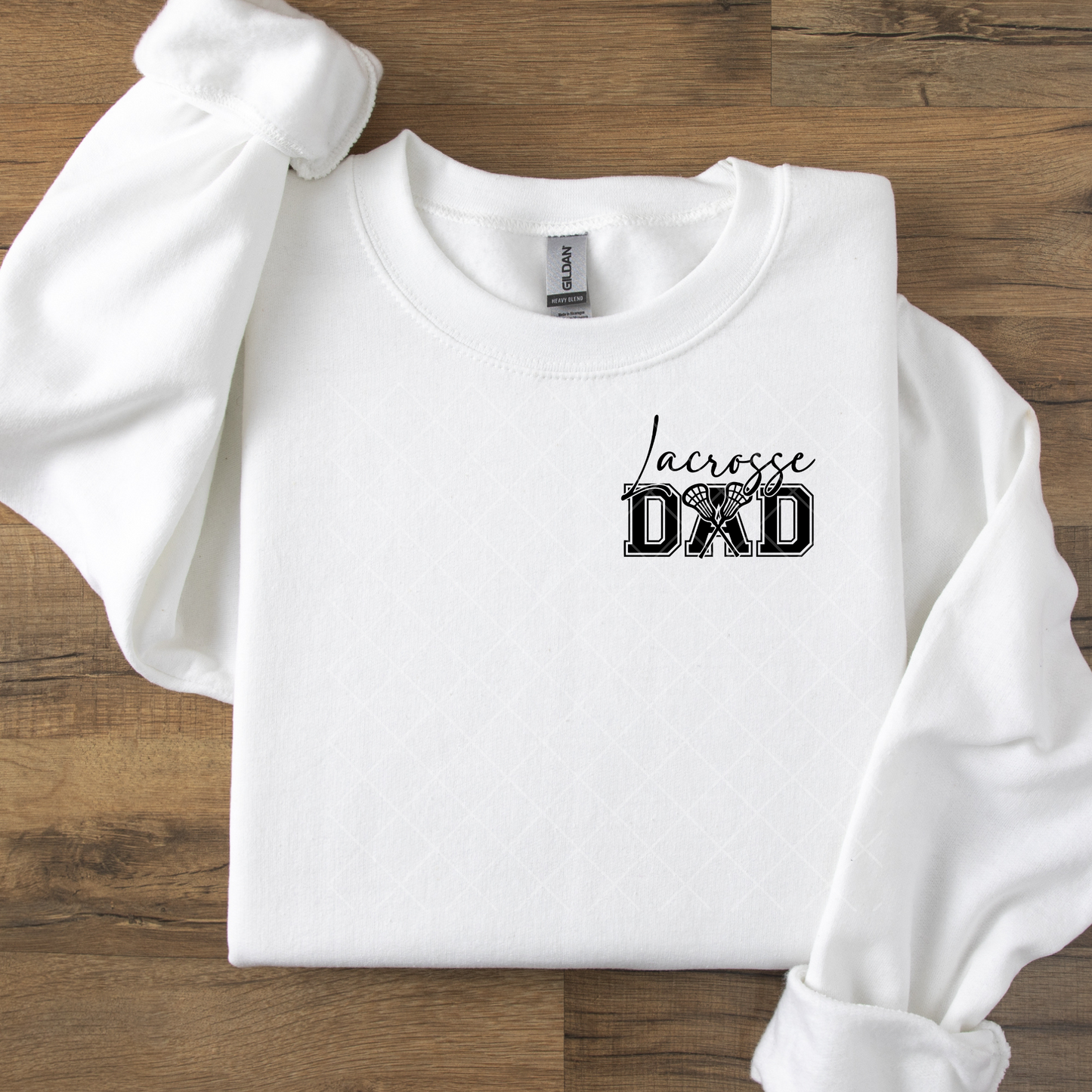 Lacrosse Dad Black or White DTF Transfer