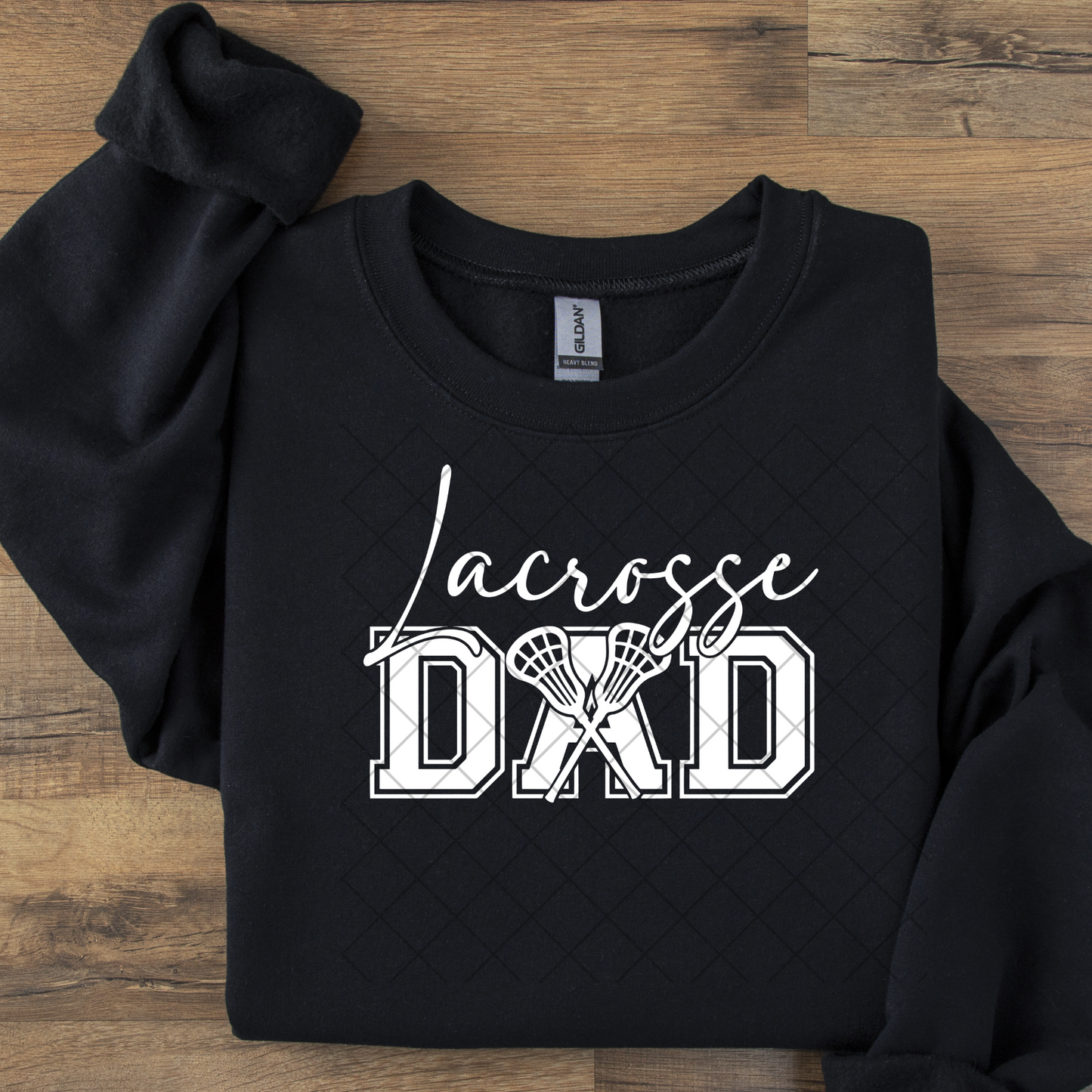 Lacrosse Dad Black or White DTF Transfer