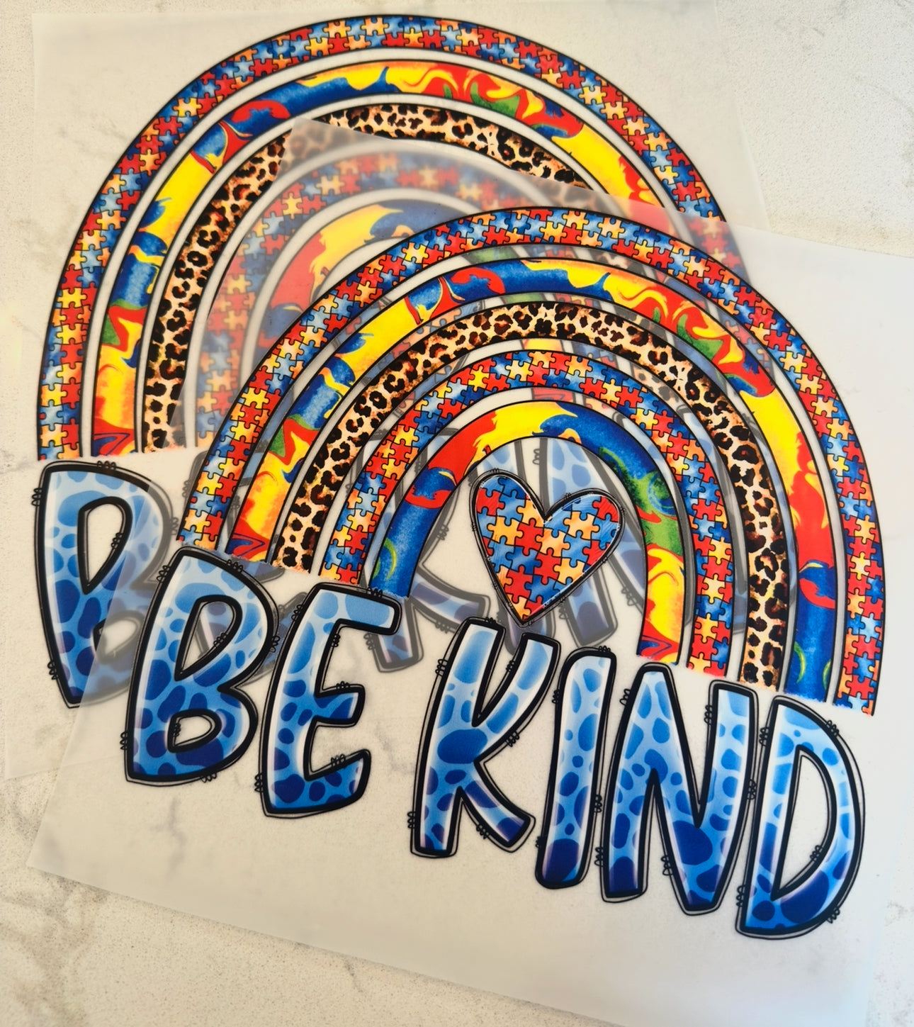 Destash Be Kind Autism Awareness DTF Transfer
