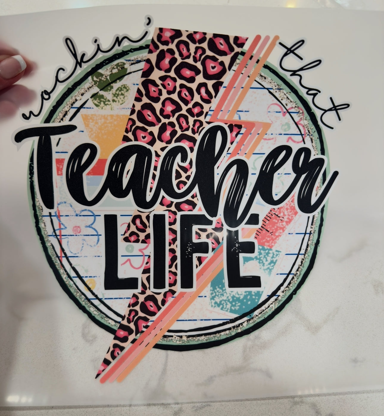 Destash Teacher Life or Para Life DTF Transfer