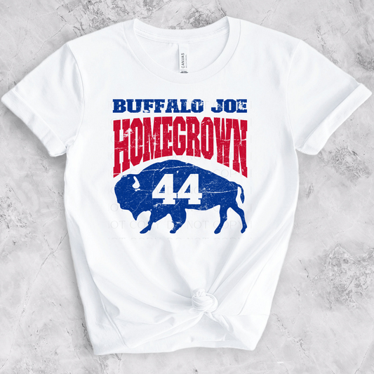 Homegrown Buffalo Joe 44 Buffalo Football DTF Transfer