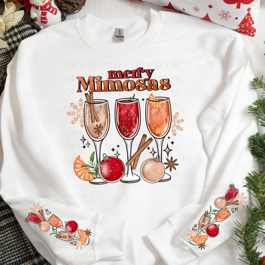 Merry Mimosas Christmas DTF Transfer