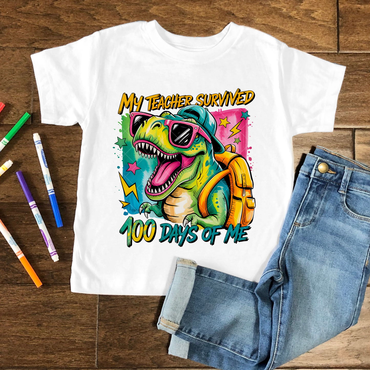 My teacher Survived 100 Days of Me DTF Transfer