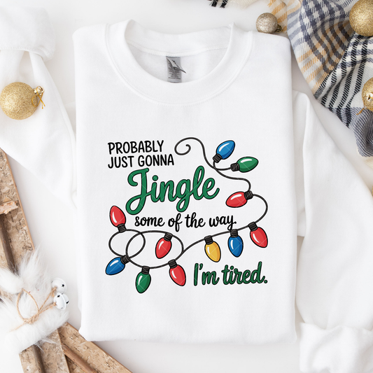 Jingle Christmas Lights DTF Transfer