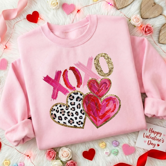 Hearts XOXO DTF Transfer
