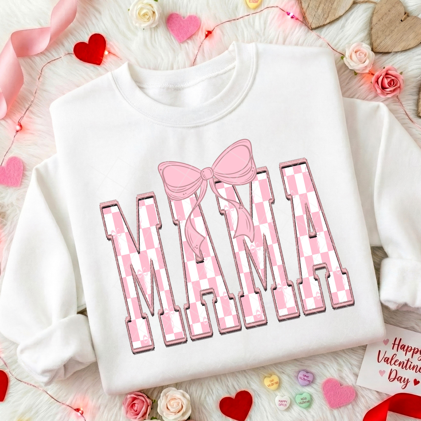 Mama or Mini Pink Valentine DTF Transfer
