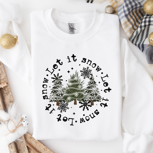 Let It Snow DTF Transfer