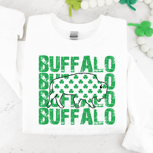 St Patrick's Day Buffalo DTF Transfer