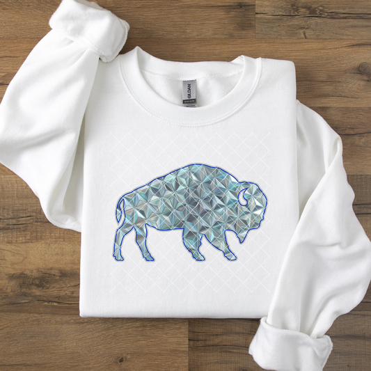 Buffalo Iced Out Patterned DTF Transfer