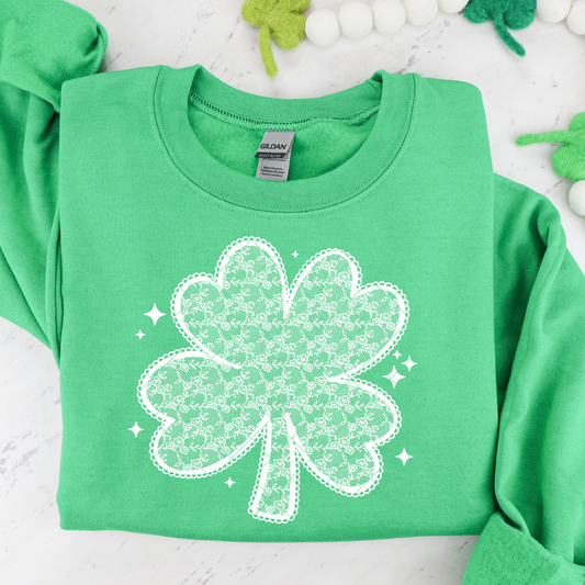 White Shamrock DTF Transfer