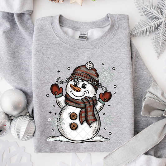 Cute Snowman DTF Transfer