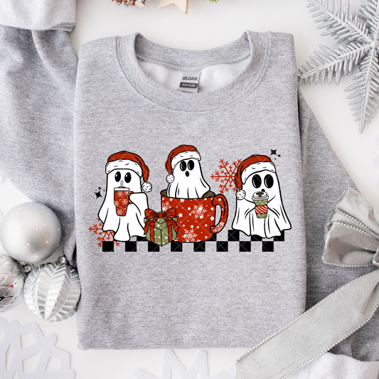 Christmas Santa Ghosts DTF Transfer