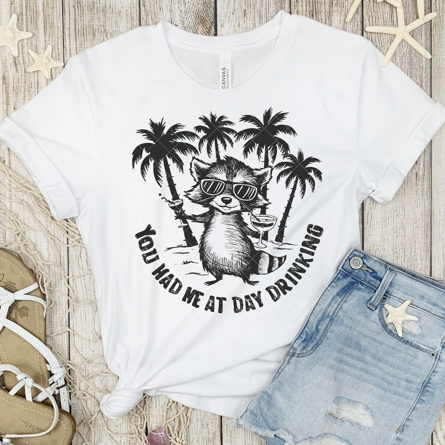You Had Me At Day Drinking Raccoon DTF Transfer