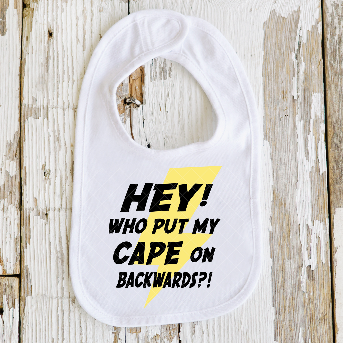Who Put My Cape on Backwards DTF Transfer