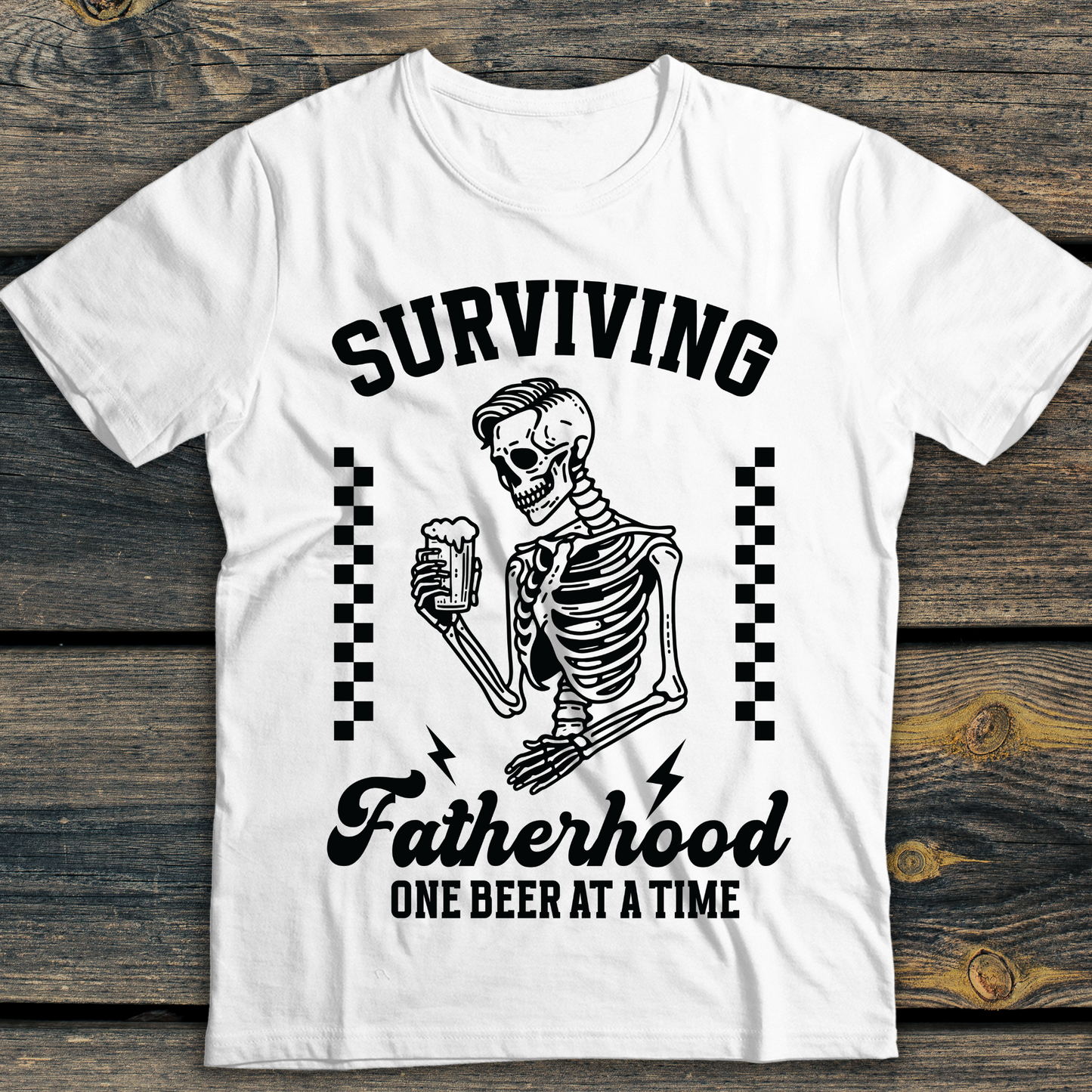 Surviving Fatherhood One Beer at a Time DTF Transfer