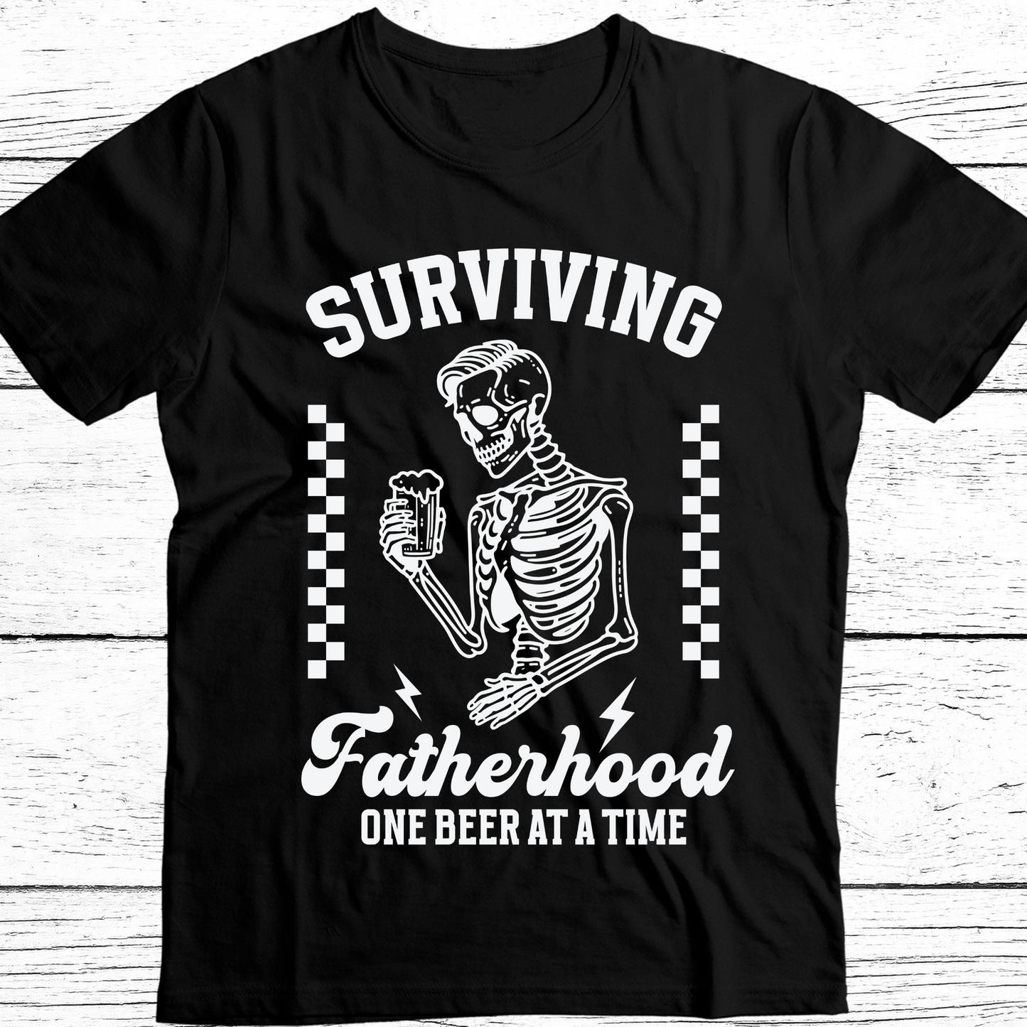 Surviving Fatherhood One Beer at a Time DTF Transfer