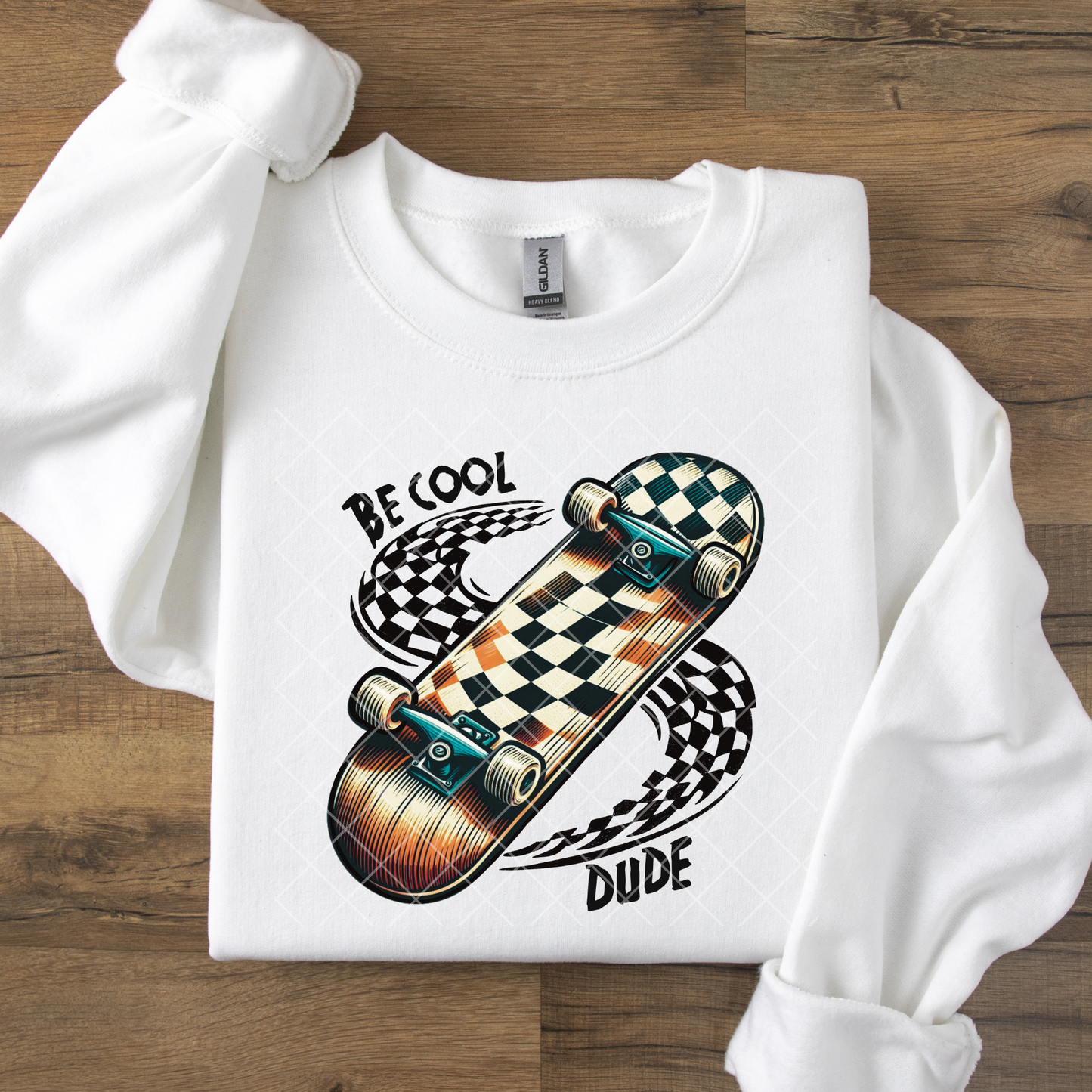 Be Cool Dude Skateboarding DTF Transfer