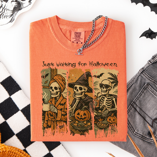 Just Waiting for Halloween DTF Transfer