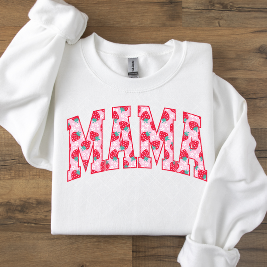 Mama Cute Strawberries DTF Transfer