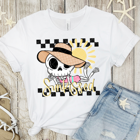 Sunkissed Skeleton DTF Transfer