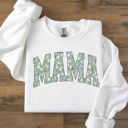 Mama Nature Green Floral DTF Transfer