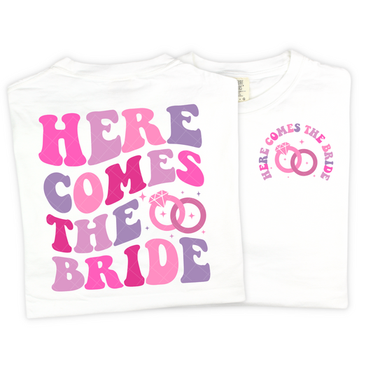 Here Comes the Bride with Pocket DTF Transfer
