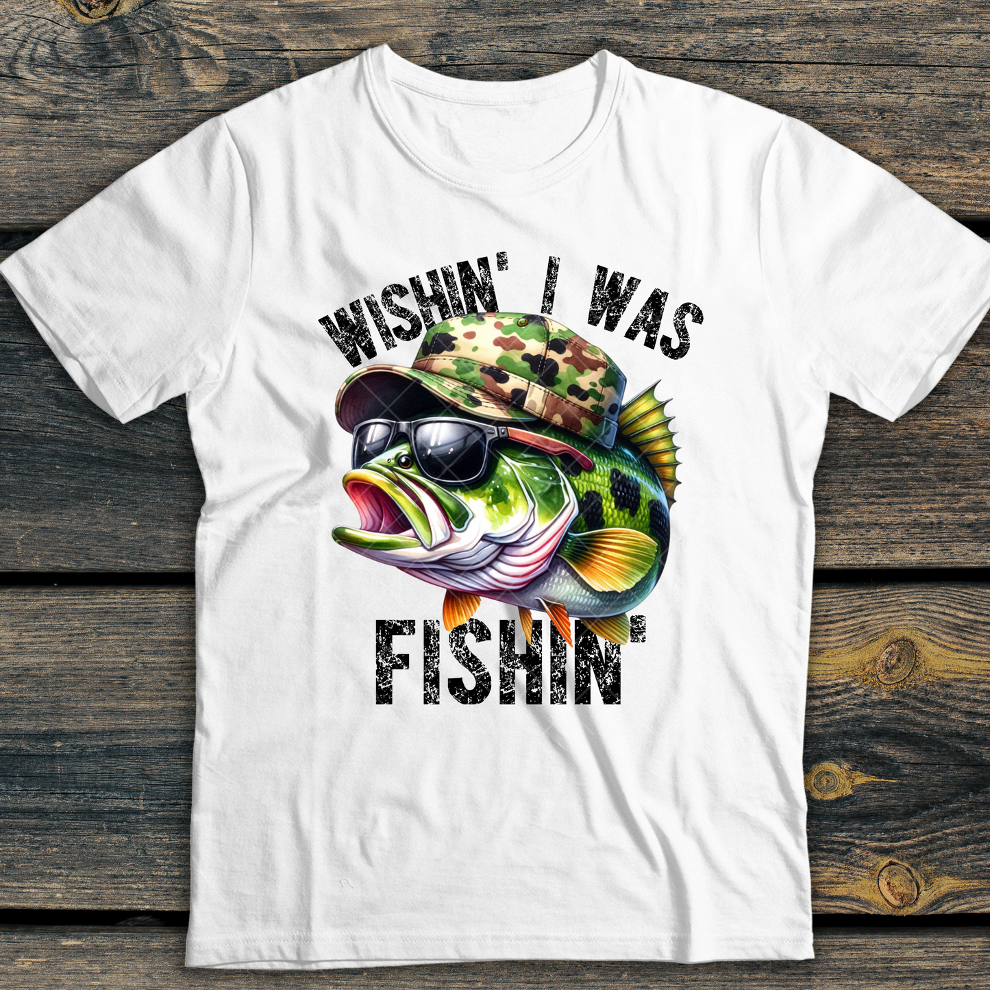 Wishin' I Was Fishin' DTF Transfer