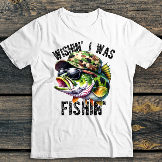 Wishin' I Was Fishin' DTF Transfer
