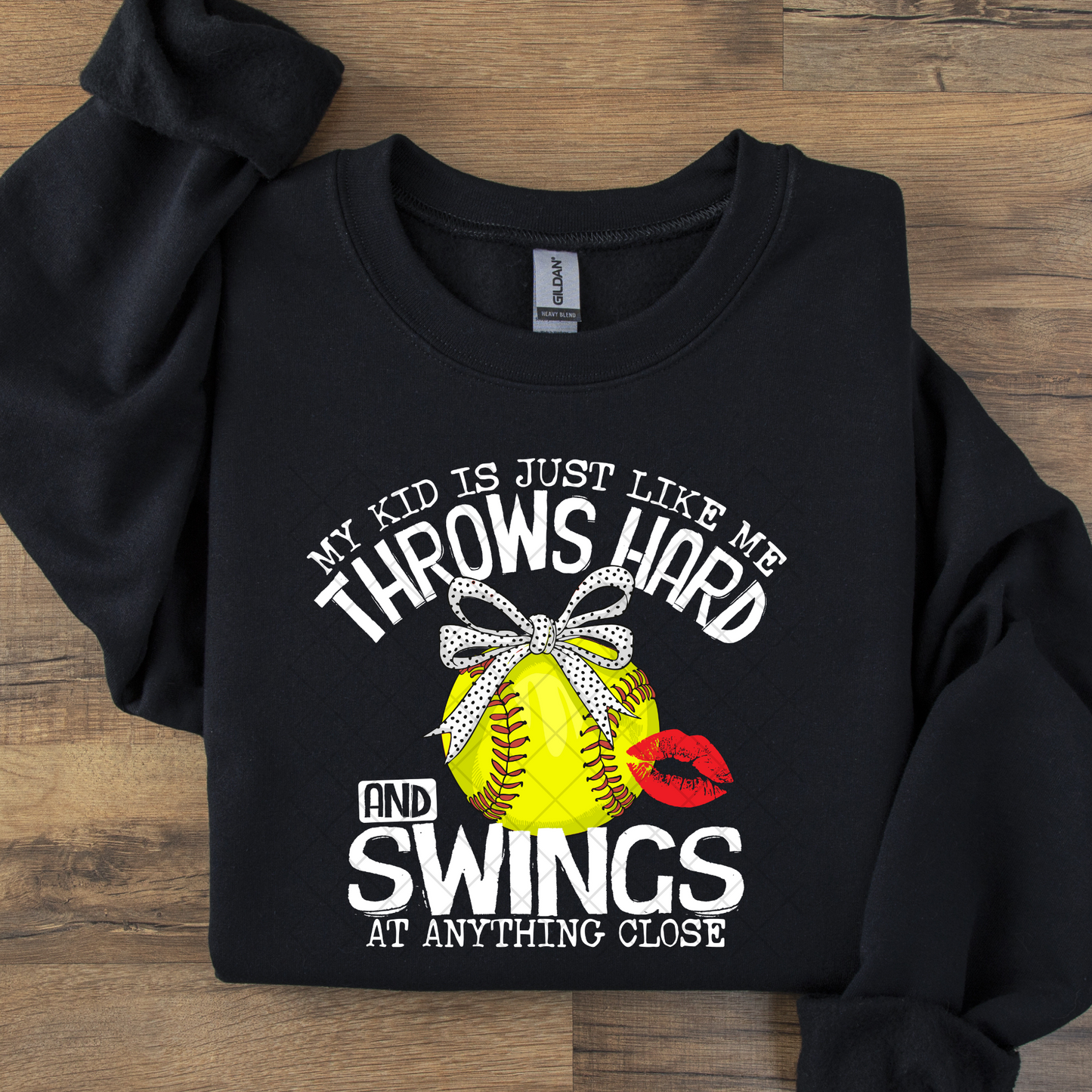 My Kid Throws Hard and Swings at Anything Close DTF Transfer