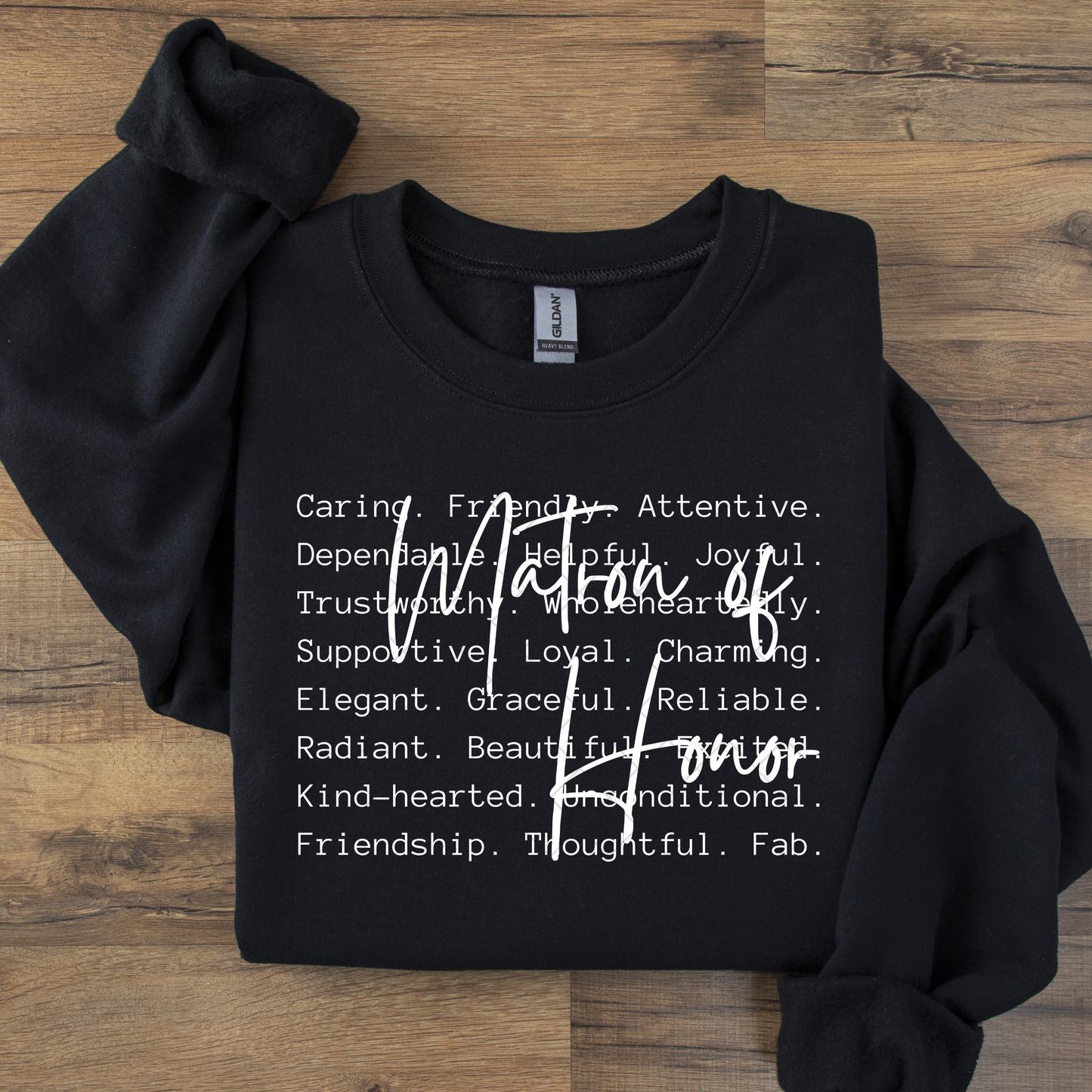 Matron of Honor Typography DTF Transfer
