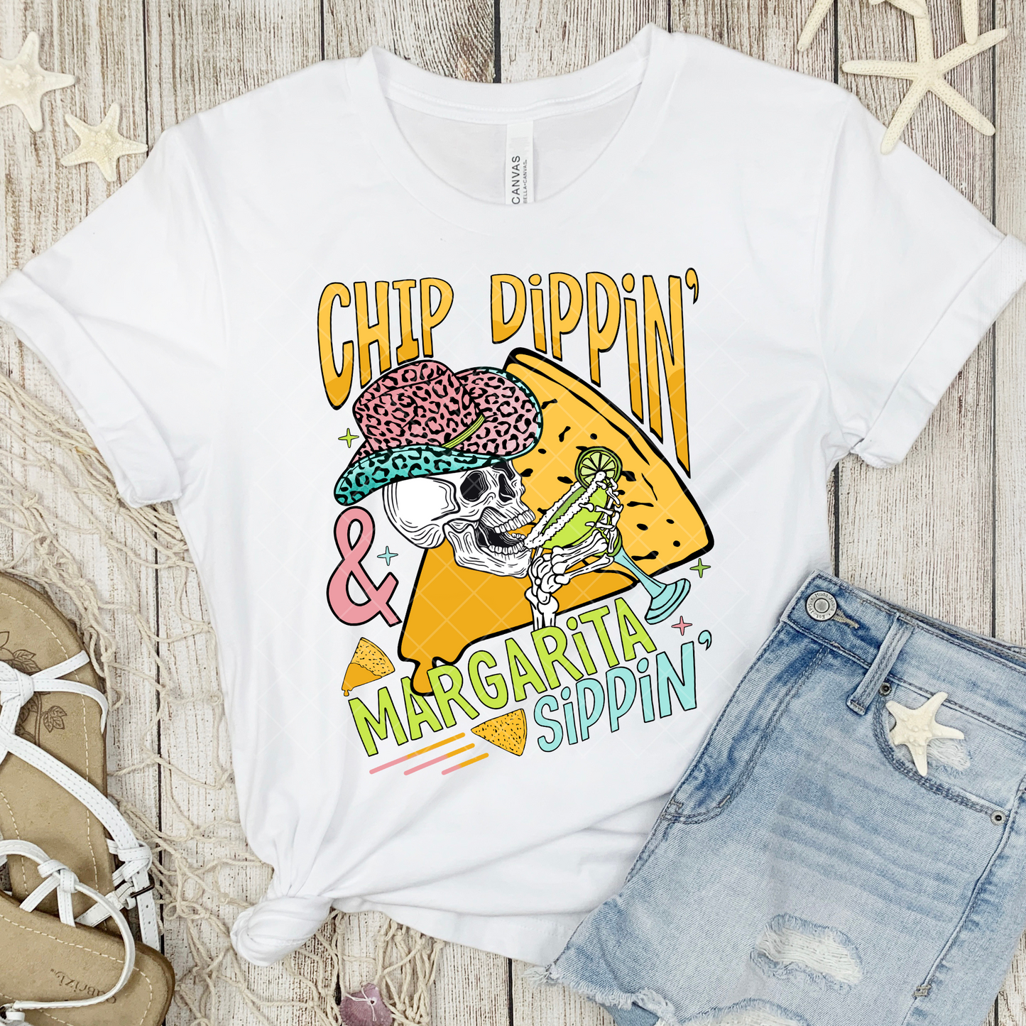 Chip Dippin' and Margarita Sippin' DTF Transfer