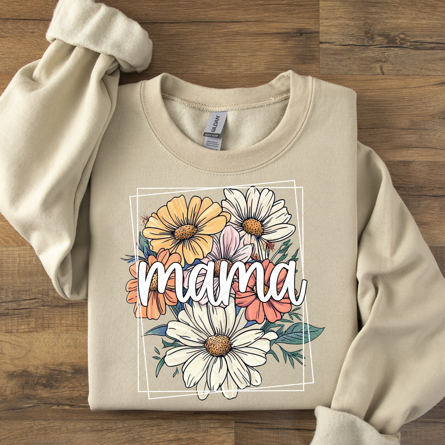 Mama Colorful Floral DTF Transfer