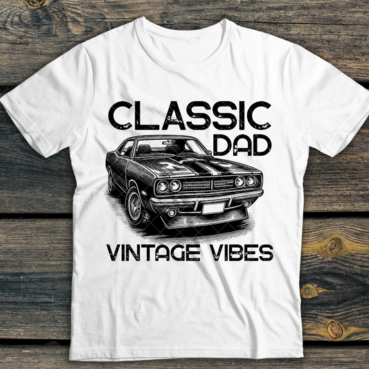 Classic Dad, Papa, or Grandpa Vintage Vibes DTF Transfer