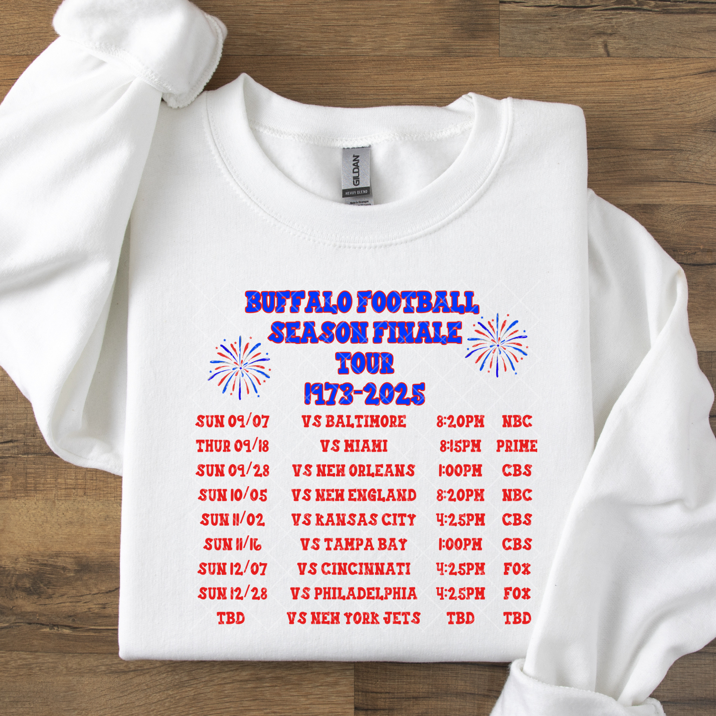 Buffalo Season Finale Tour Set with Pocket DTF Transfer