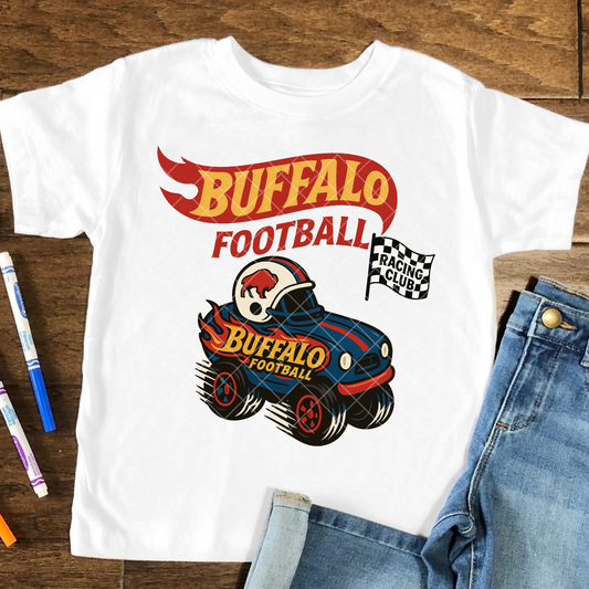 Buffalo Football Race Car DTF Transfer